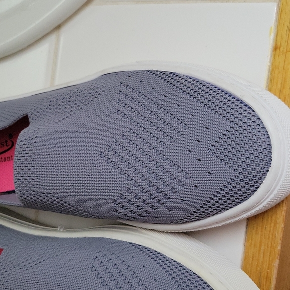 NEW Lilac Gray Laforst Slip On Woven Jazz Shoe w/ Slip Resistant Sole - Picture 8 of 12